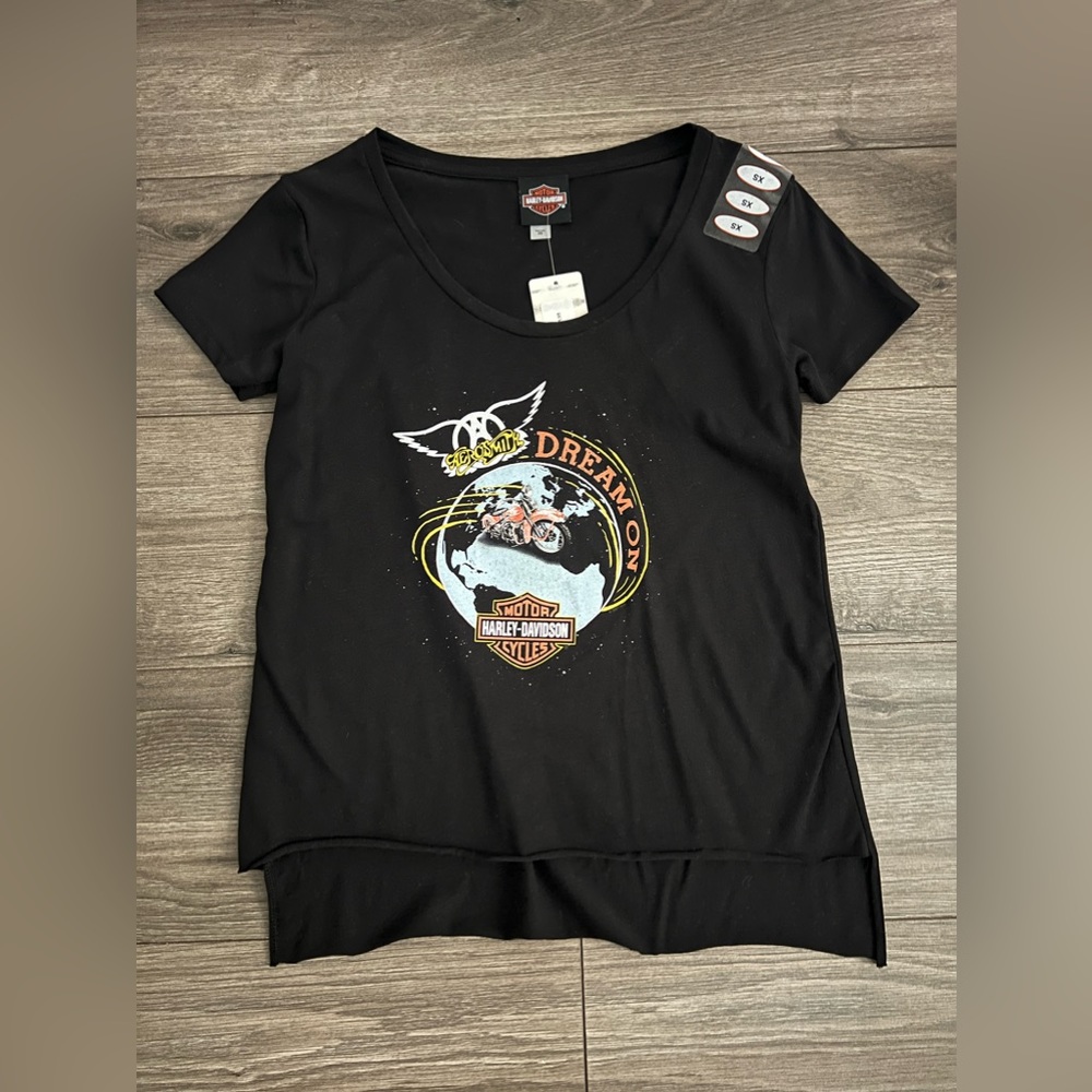 Harley Davidson x Aerosmith tshirt. Brand new with tags!